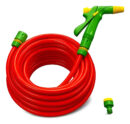 Manguera Riego Naranja 1/2 Reforzada 15 Mts + Pistola Acceso Naranja