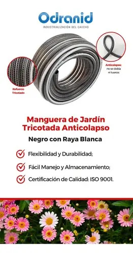 Manguera Riego Anticolapsable 3/4 25 Mts Reforzada Premium Gris - Image 2
