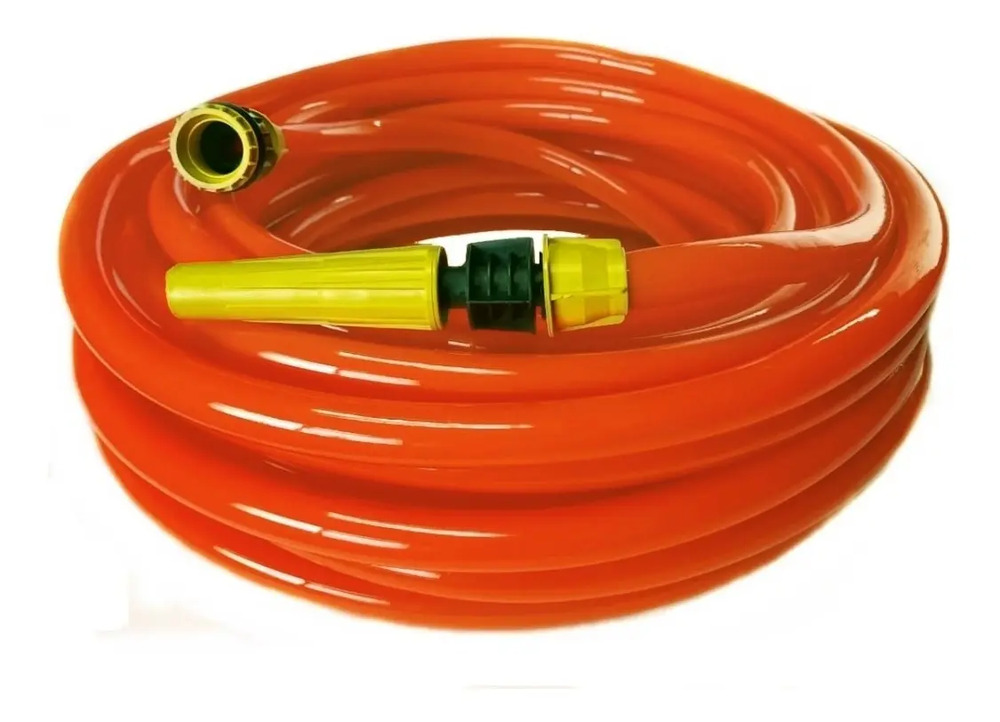 Manguera De Riego 1/2 X 10mts + Soporte Porta Manguera Naranja - Image 2