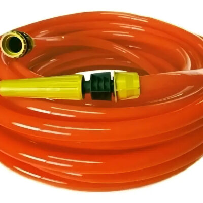 Manguera Odranid Riego 1/2 Reforzada 20 M Naranja Pvc Con Pico Lanza