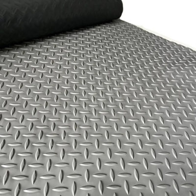 Piso Goma/pvc Semilla Melon Gris 3mm X 1mt Ancho Alto Trans Gris Semilla Melon