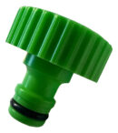 Macho Para Grifo Conector Canilla 1 Pulgada O 3/4 Pulgada Verde Y Amarillo