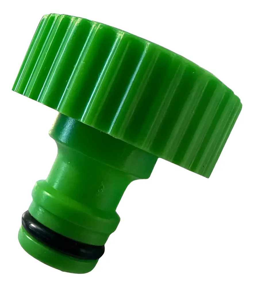 Macho Para Grifo Conector Canilla 1 Pulgada O 3/4 Pulgada Verde Y Amarillo