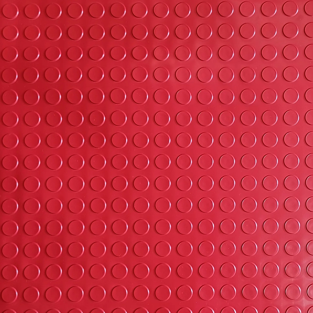Piso Goma/pvc Moneda Verde Azul Rojo 3mm Rollo Entero 1x15mt