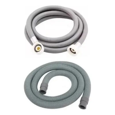 Manguera Flexible Carga De Lavarropas 4 Mts + Descarga 4mts