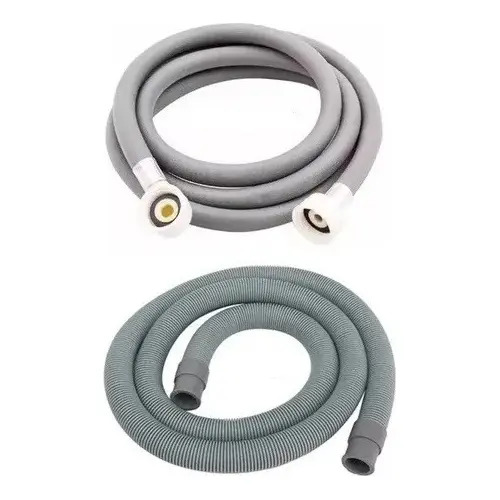 Manguera Flexible Carga De Lavarropas 4 Mts + Descarga 4mts