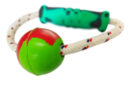 Juguete Para Perro De Goma Tirador Con Pelota Caucho Natural