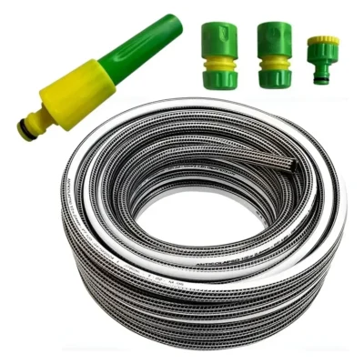 Manguera Riego 1/2 X 25mts Anticolapso Trenzada + Accesorios