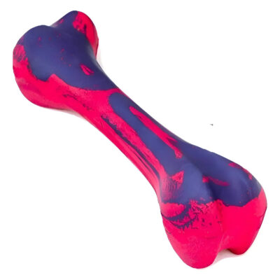 Juguete Para Perros De Goma Hueso Grande Caucho Natural Multicolor