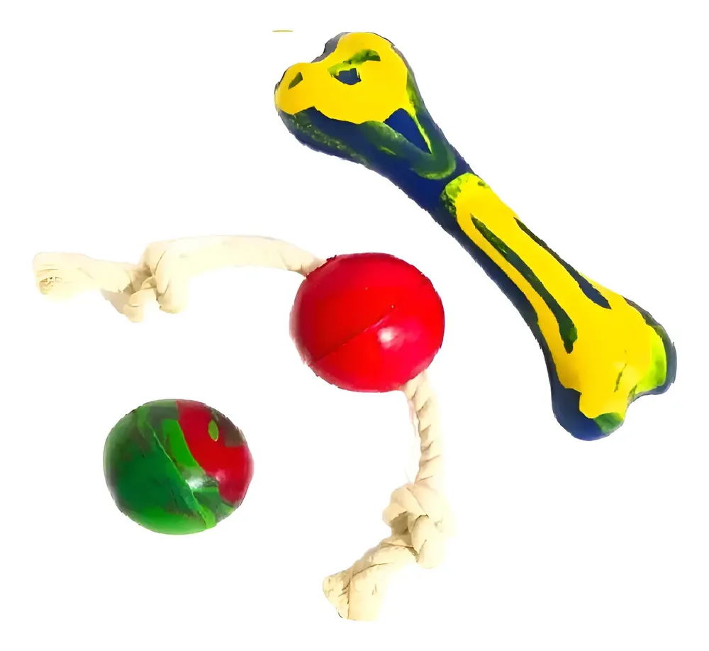 Pelota De Goma Caucho Para Perros Med/grandes 071202 Multicolor