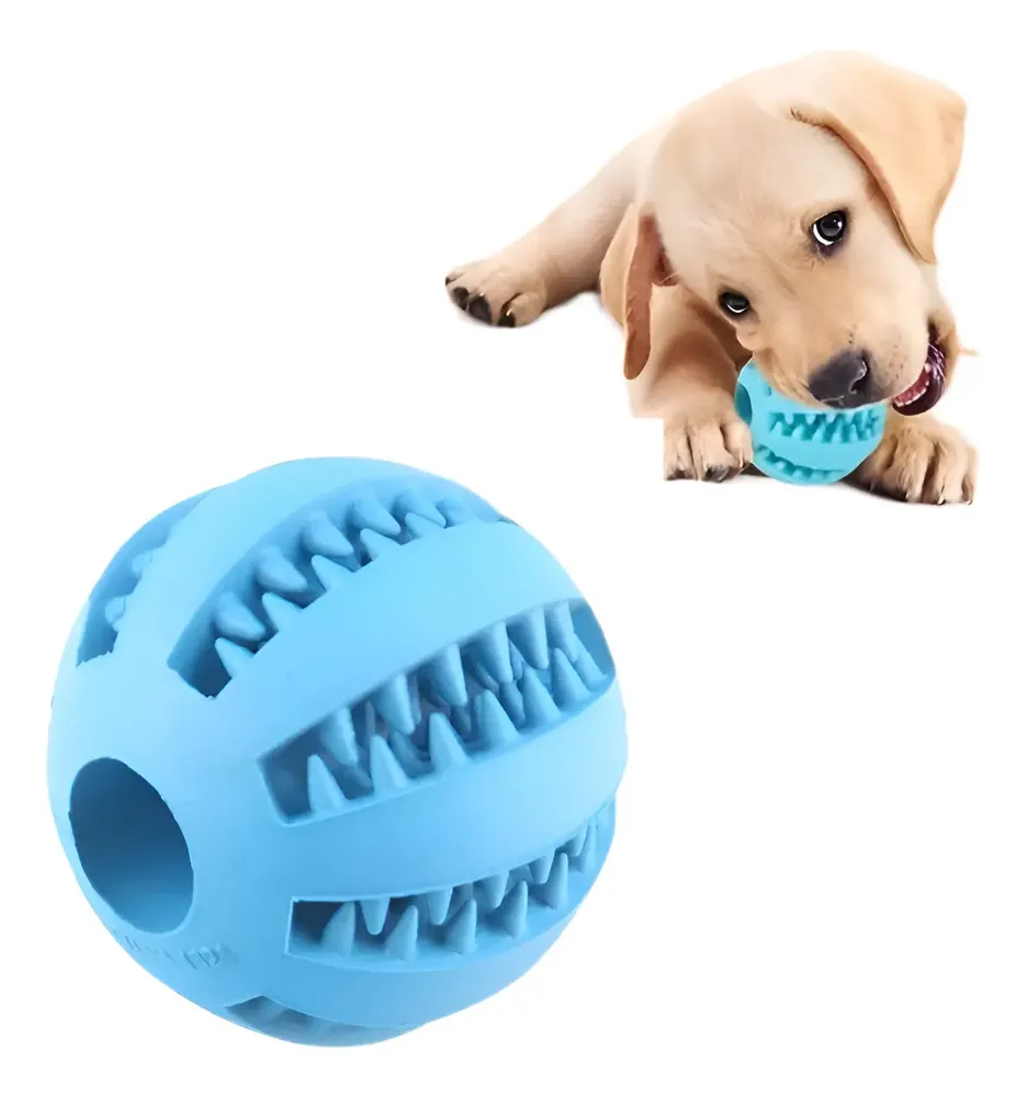 Juguete Mordillo Perros Pelota Porta Alimento Premium 6cm - Image 7