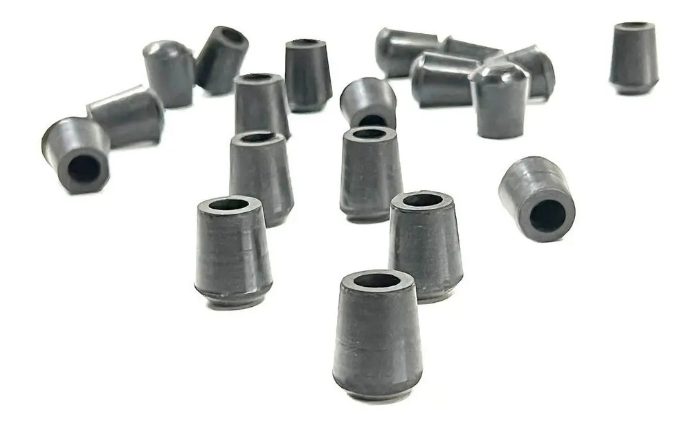 Regatones De Goma De 8mm Pack X 100 Unidades