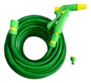 Manguera De Riego 1/2 Trenzada Reforzada X 25mts + Accesorio Verde