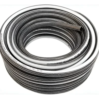 Manguera Riego Anticolapsable 3/4 20 Mts Reforzada Premium Blanco Y Negro