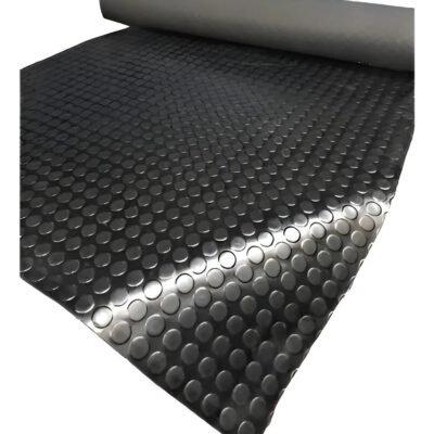 Piso De Goma/pvc Moneda 3mm 1mt X 15mt (rollo Entero) Negro Moneda