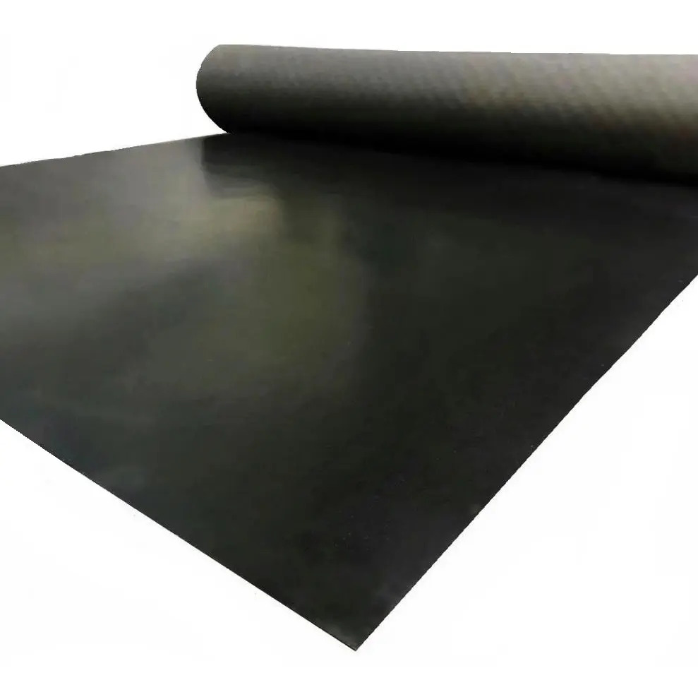 Piso De Goma Liso Negro 3mm Espesor, Ancho 1.40mt (no Pvc)