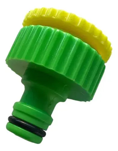 Macho Para Grifo Conector Canilla 1 Pulgada O 3/4 Pulgada Verde Y Amarillo - Image 4