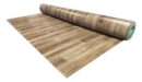 Piso Vinílico Simil Goma Madera Rollo X 10m2 Espesor 1.2mm Marrón Oscuro Símil Madera