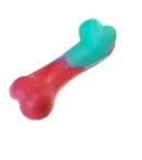 Juguete Para Perros De Goma Hueso Chico Caucho Natural Multicolores