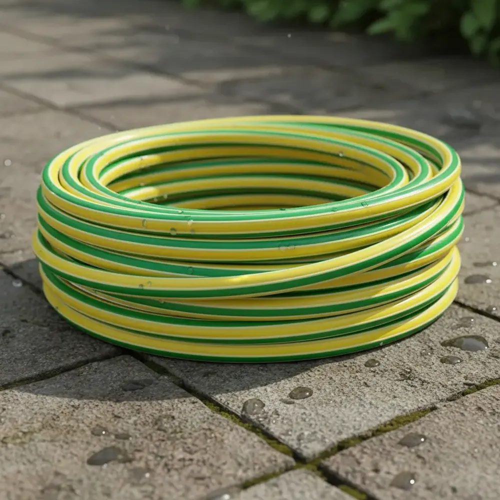 Manguera Riego 3/4 Reforzada X 50 Mts + Accesorios Pistola 7 Verde Y Amarillo - Image 3