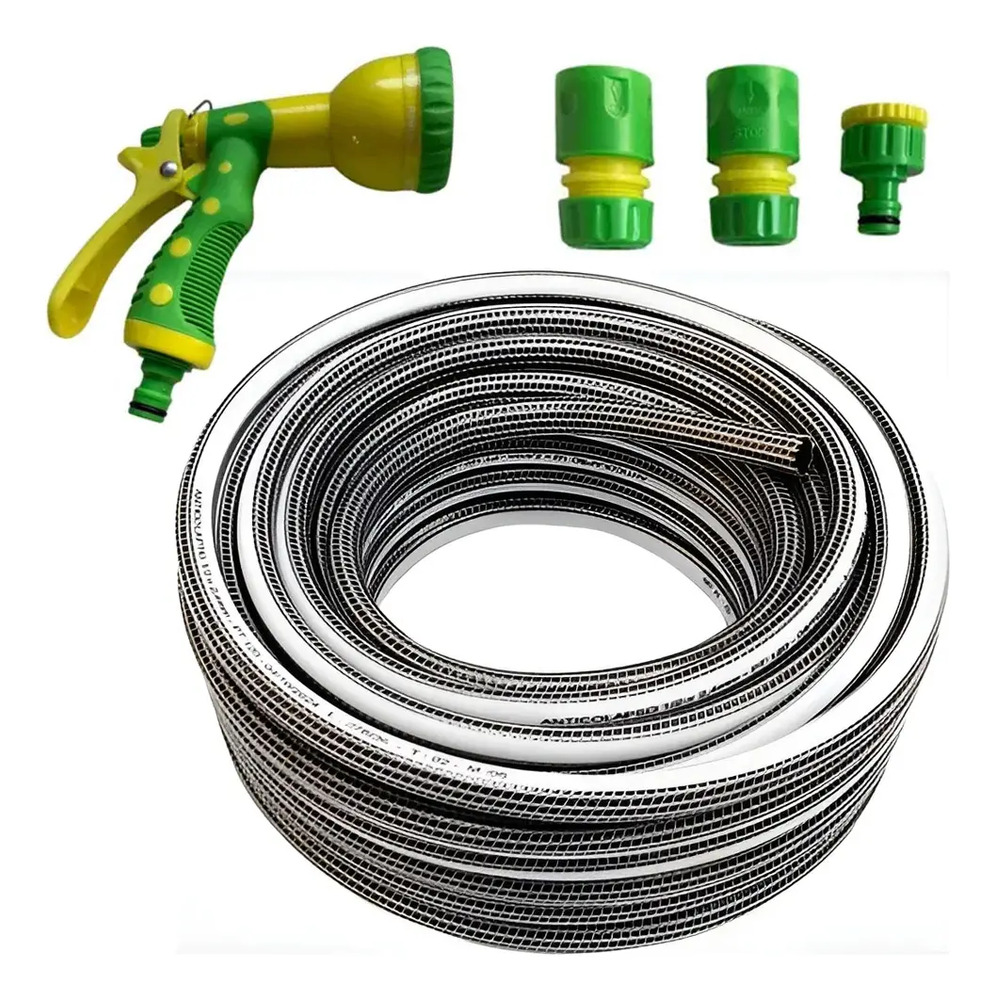 Manguera Riego Anticolapsable Reforzada 1/2 X 20mts Multivia