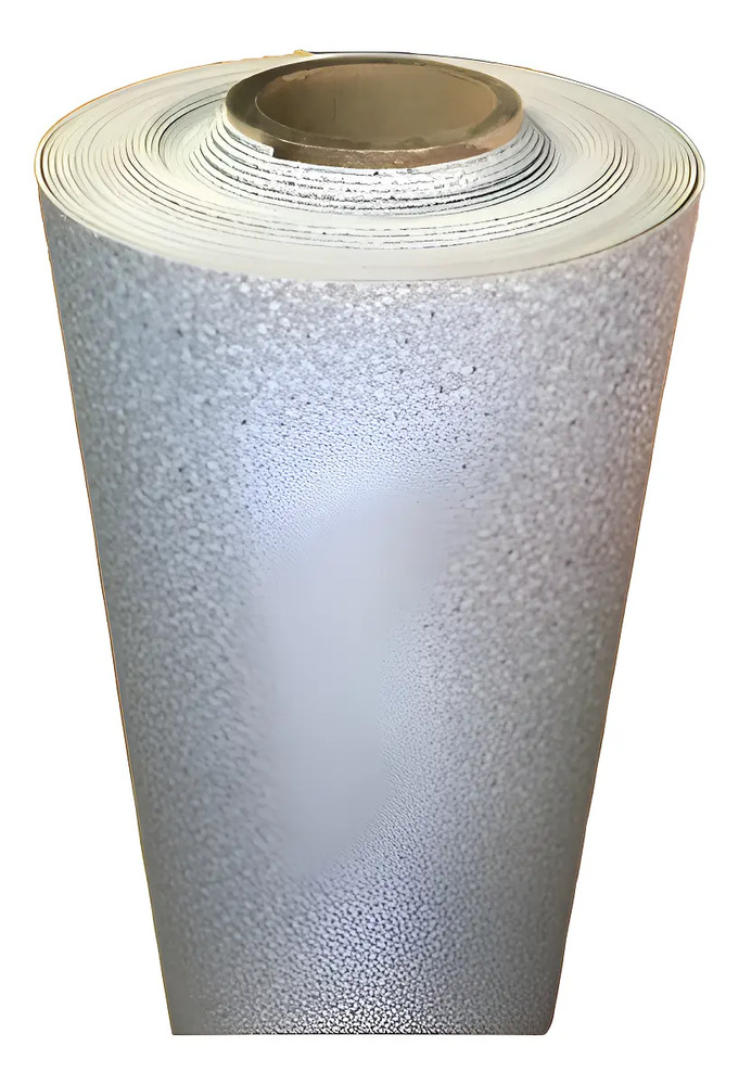 Piso Simil Goma 2mm Alto Tránsito Gris X Rollo 15m2 Premiun Gris