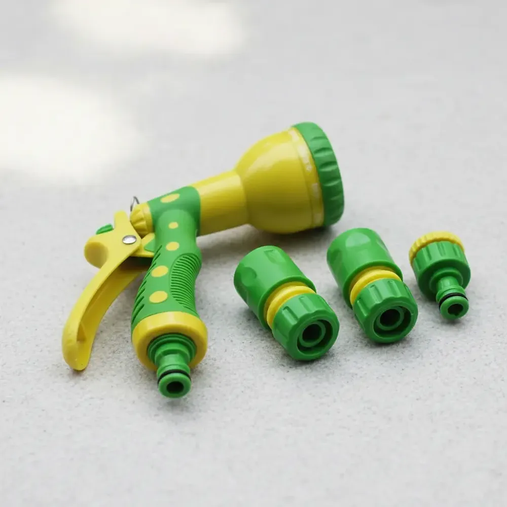 Manguera Riego 3/4 Reforzada X 50 Mts + Accesorios Pistola 7 Verde Y Amarillo - Image 7