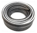 Manguera Riego Anticolapsable 3/4 25 Mts Reforzada Premium Gris