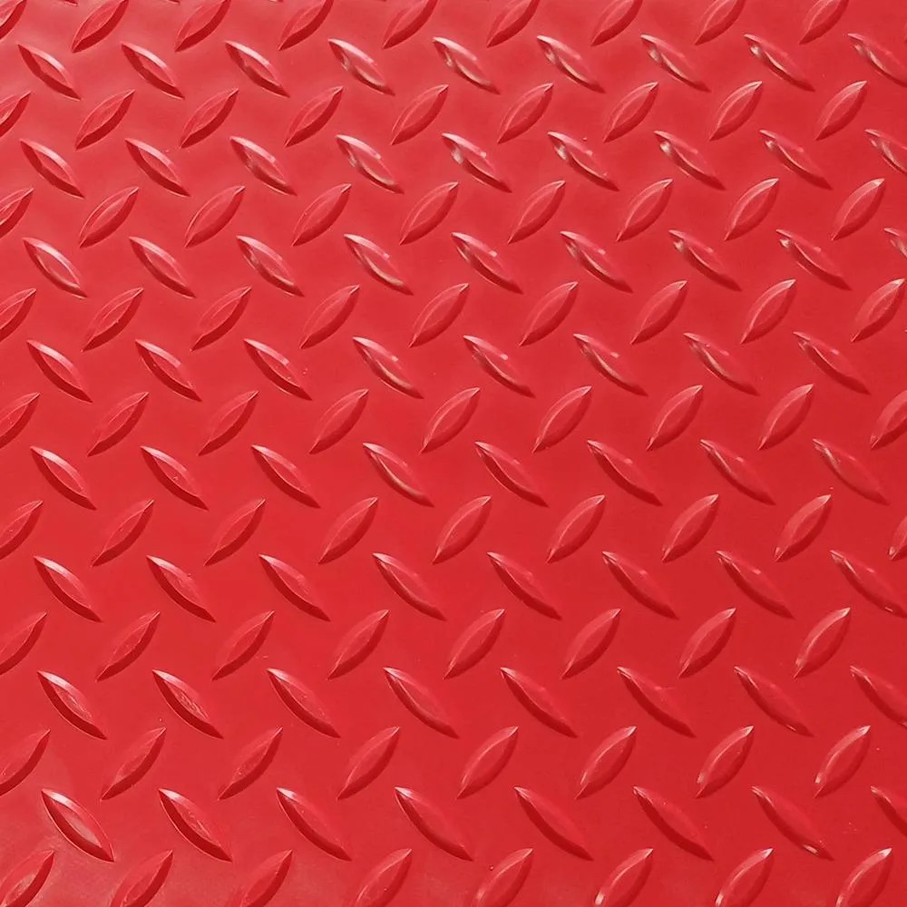 Piso Goma/pvc Semilla Melon Ignifugo 3mm Rojo 1m Ancho X M2 Rojo Semilla