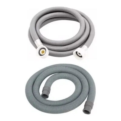 Manguera Flexible Carga De Lavarropas 5 Mts + Descarga 5mts