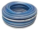 Manguera Riego 1/2  X 25m Anticolapso Jardín Pvc Trenzada Celeste