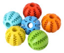 Juguete Mordillo Perros Pelota Porta Alimento 7cm 12unidades Multicolor