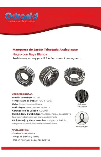 Manguera Riego 1/2 X 10m Anticolapsable + Accesorios Premium Gris - Image 6