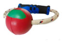 Juguete Para Perro De Goma Tirador Con Pelota Caucho Natural Multicolor