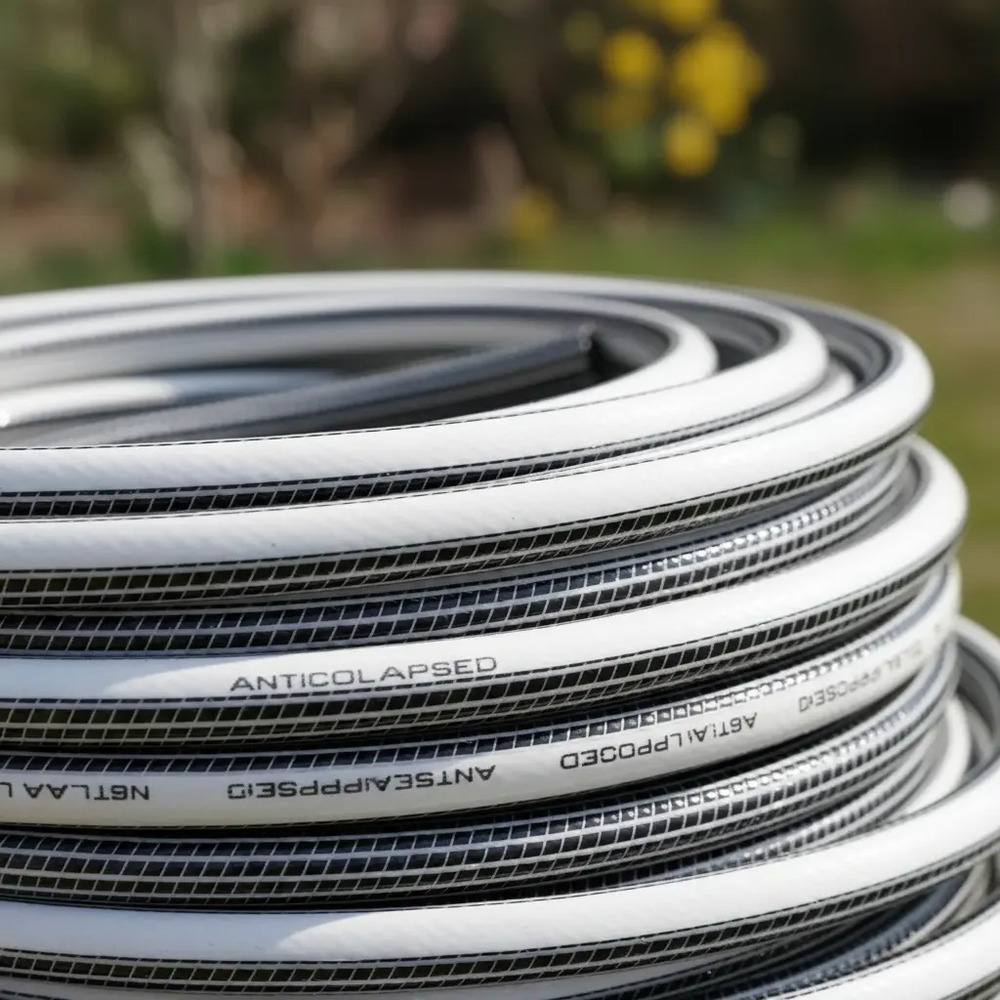 Manguera Riego 3/4 X 20m Anticolapsable + Accesorios Premium Gris - Image 2