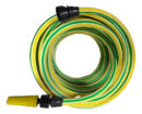 Manguera Riego Jardin Forzada 1/2 13mm X 25mts + Acoples Verde/amarillo