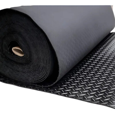 Piso De Goma/pvc Semilla Negro 3mm X 1mt Ancho Alto Transito Negro Semilla