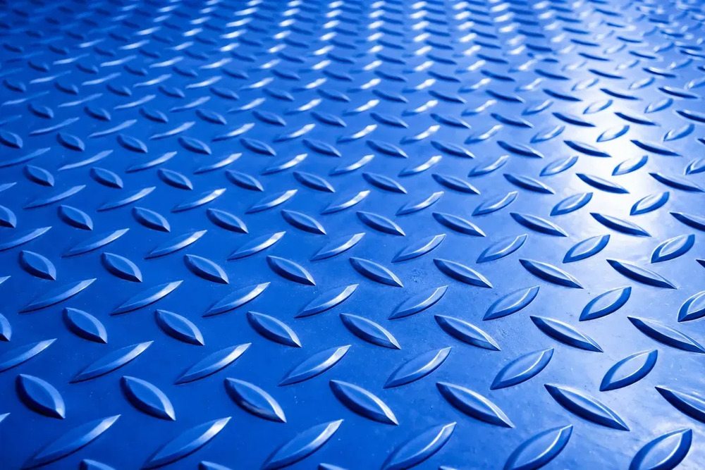 Piso Goma/pvc Semilla Melon Ignifugo 3mm Azul 1m Ancho X 5mt Azul Semilla - Image 3