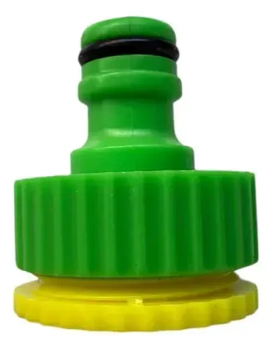 Macho Para Grifo Conector Canilla 1 Pulgada O 3/4 Pulgada Verde Y Amarillo - Image 3