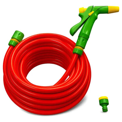 Manguera Riego Naranja 1/2 Reforzada 30 Mts + Pistola Acceso Naranja