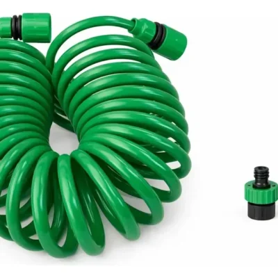 Manguera De Riego Espiral Kit + Lanza 7.5m + Accesorios Pro