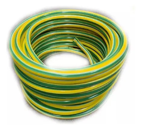Manguera De Riego 1/2 Pvc Virgen Reforzada Rollo X 15 Mts Verde/amarillo - Image 3