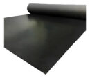 Piso De Goma Liso Negro 2mm 1mt Ancho Calidad Premium Negro Liso
