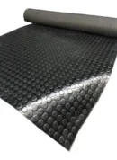 Piso De Goma Moneda Negro 2.5mm Esp, Ancho 1.40mt (no Pvc)