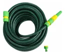Manguera De Riego 3/4 Trenzada Reforzada X 15mts + Accesorio Verde