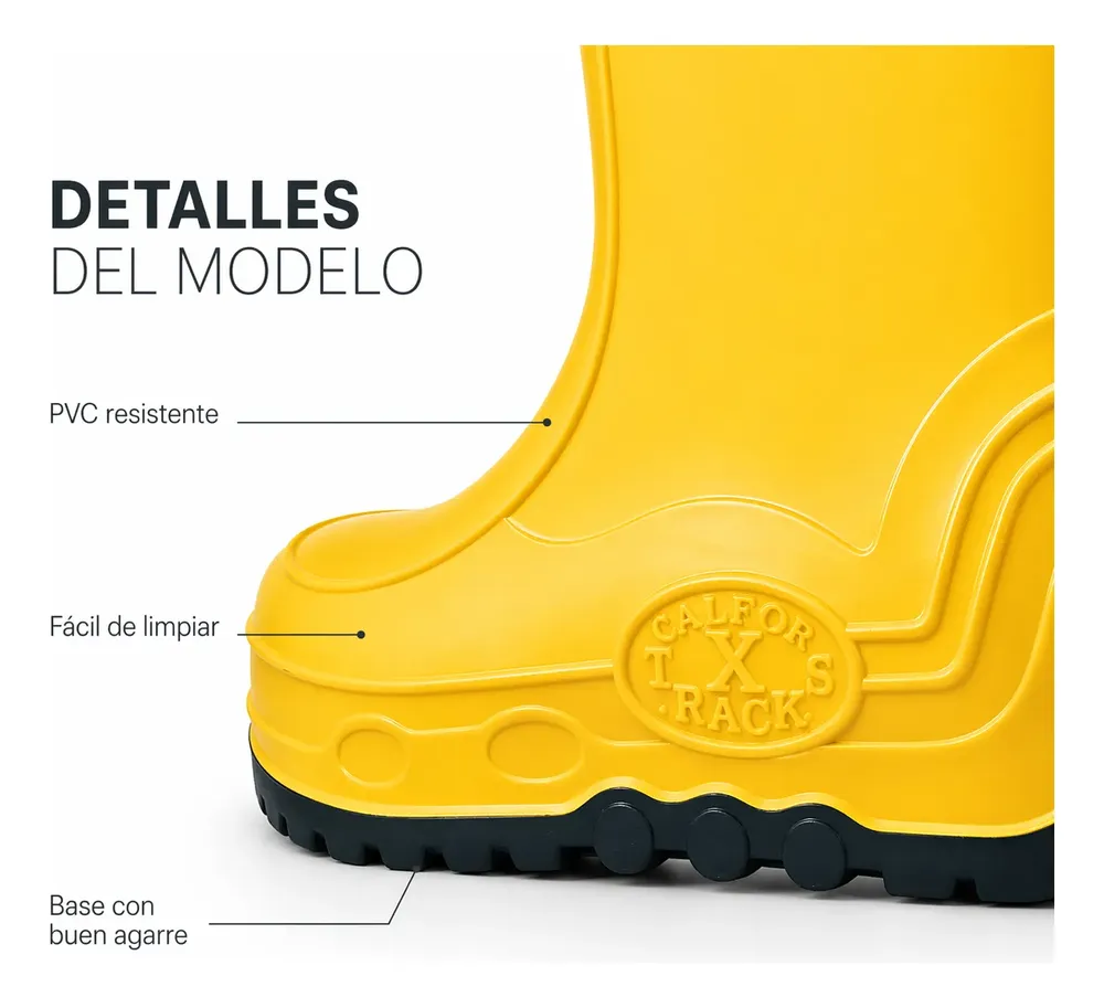 Bota De Lluvia Para Niños Calfor X Tracks Del 21 Al 34 - Image 16