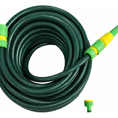Manguera De Riego 3/4 Trenzada Reforzada X 20mts + Accesorio Verde
