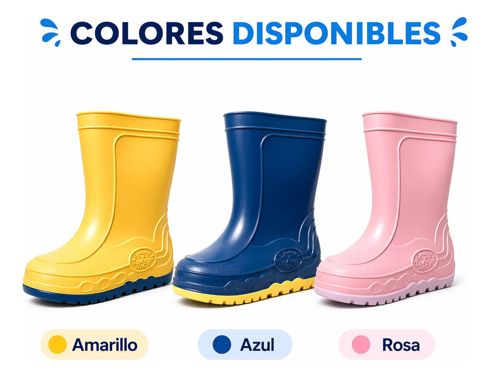 Bota De Lluvia Para Niños Calfor X Tracks Del 21 Al 34 - Image 4