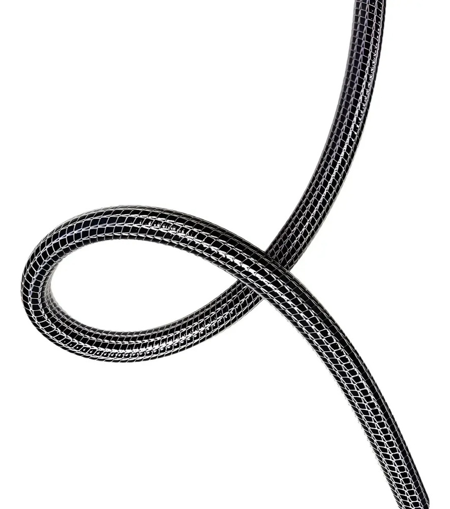 Manguera De Agua Trenzada Anticolapso Y Antitorsión Odranid De 1/2 X 25 M Blanco Negro - Image 4