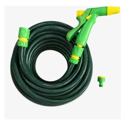 Manguera De Riego 3/4 Trenzada Reforzada X 20mts + Accesorio Verde